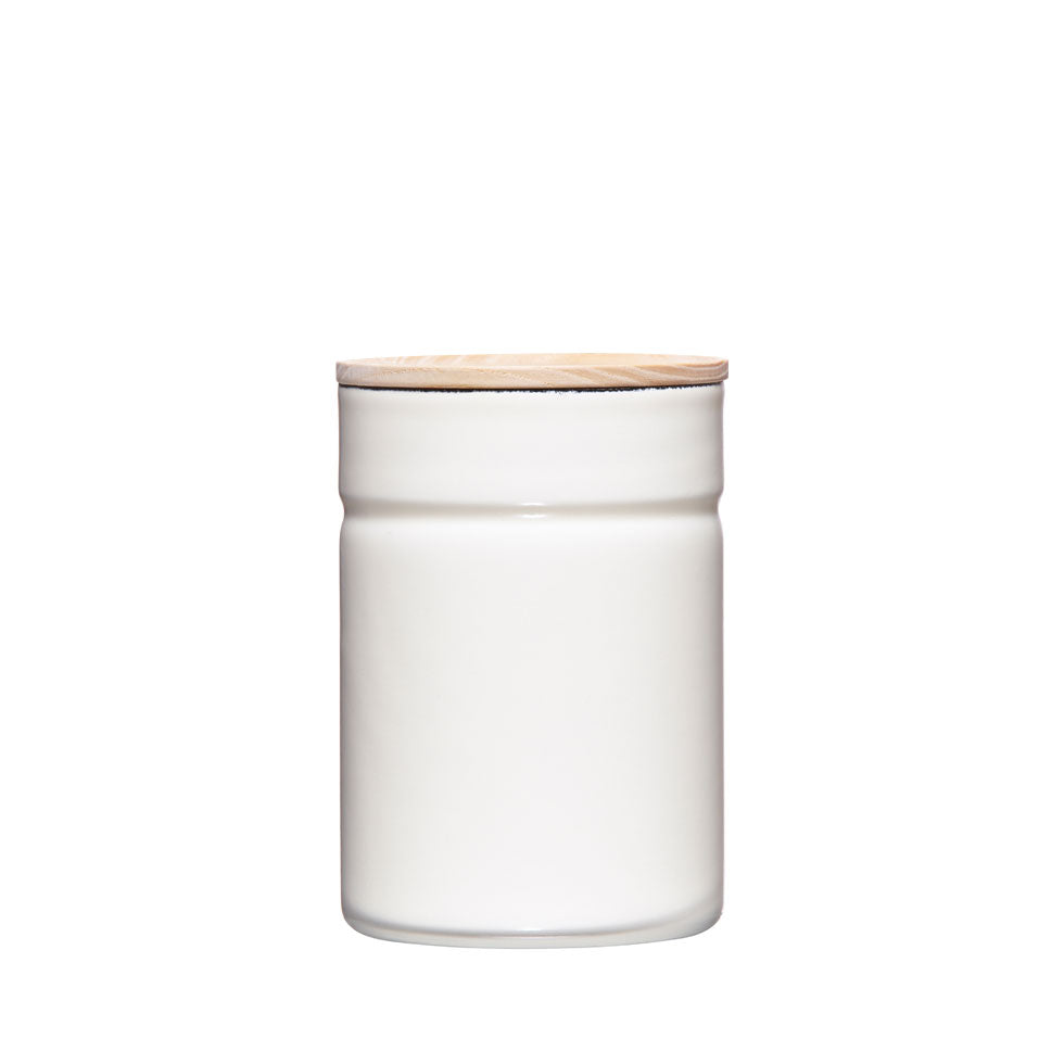 White RIESS Porcelain Enamel Food Storage Container