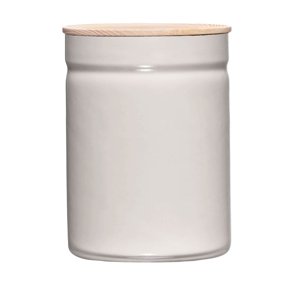 White RIESS Porcelain Enamel Food Storage Container