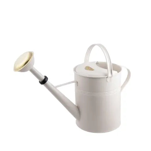 Winter White galvanized watering can
