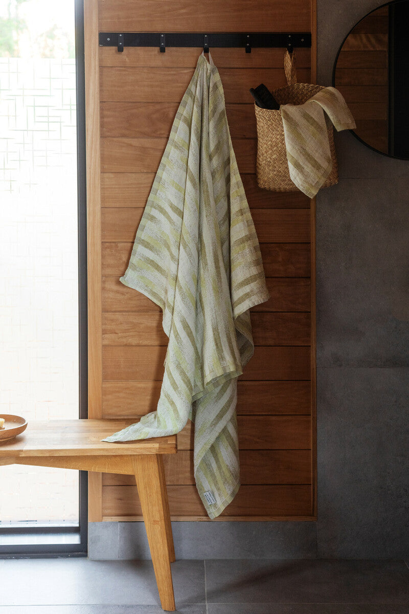 double woven 100% linen towel