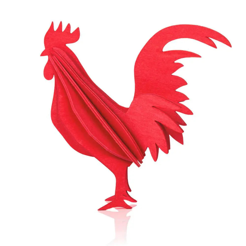 lovi rooster bright red
