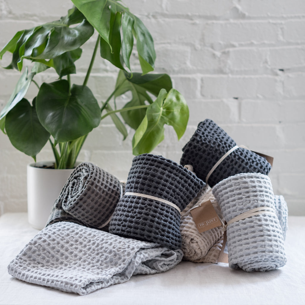 caro collection - waffle towel - hand towel - 100% cotton -