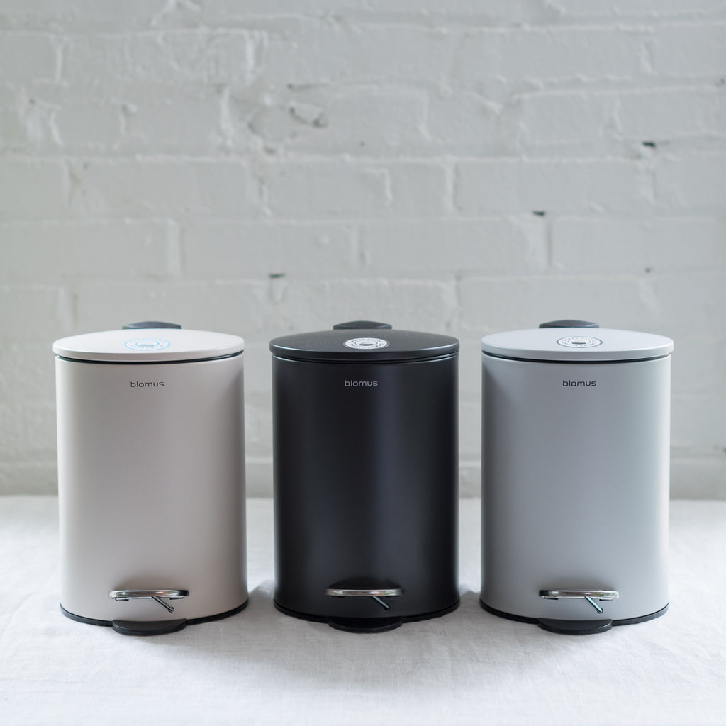 tubo bin - blomus - blomus germany  - modern trashcan