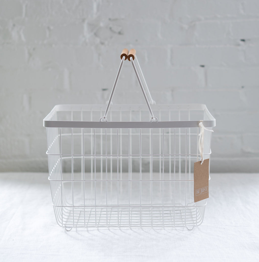 wire laundry basket - yamazaki - laundry basket - tosca basket