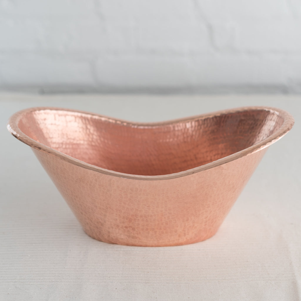 Hammered copper ice bucket - sertado ice bucket - nile cradle basket - sertado nile cradle - hammered metal display ice bucket - drink cooler - copper cooler