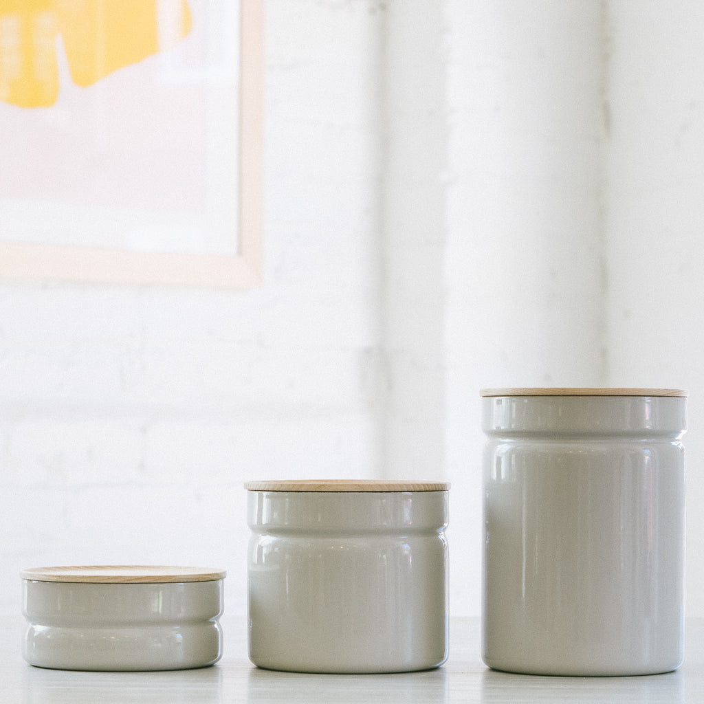 Grey RIESS Porcelain Enamel Food Storage Containers