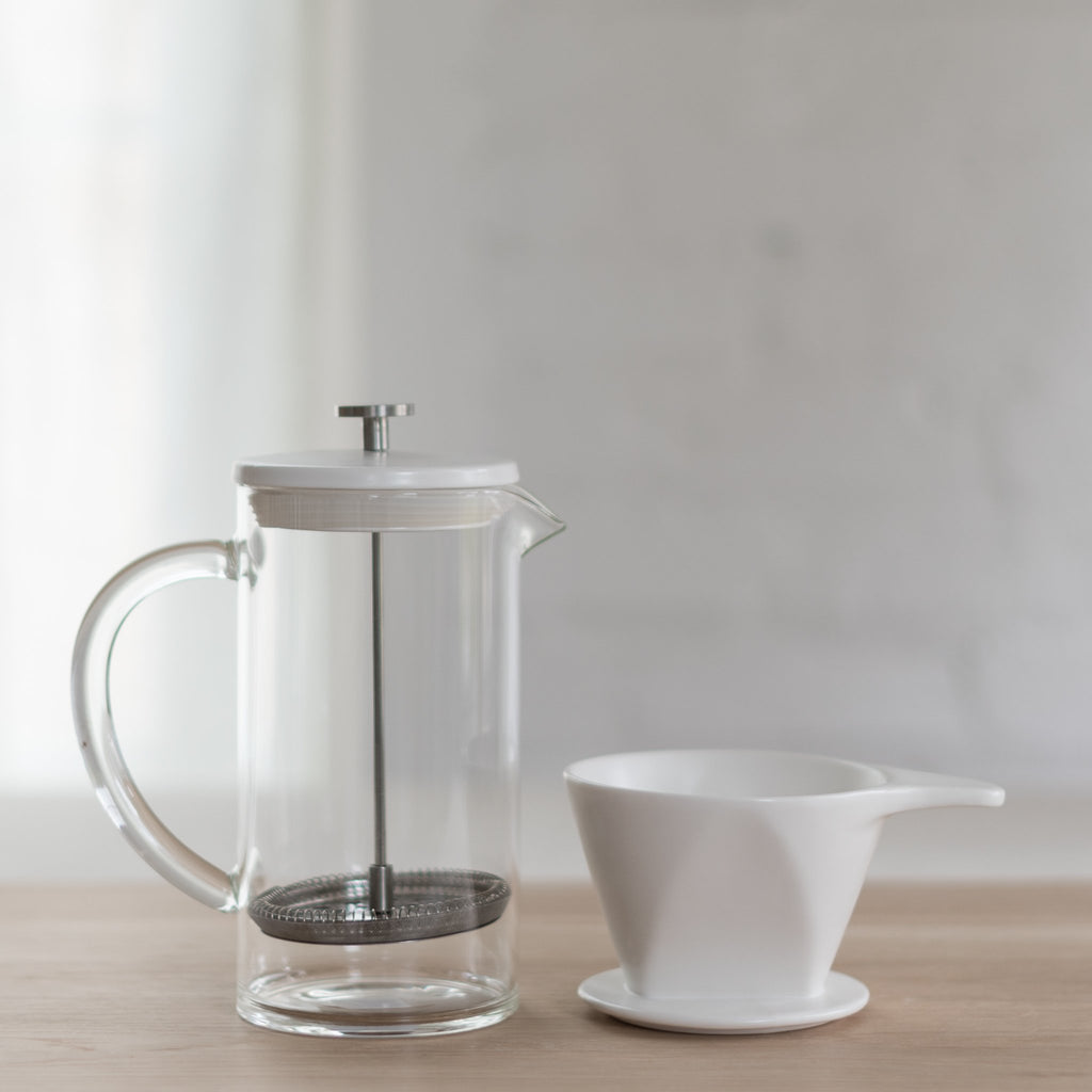 W&p pour press - pour over - french press- three piece set - w&p design