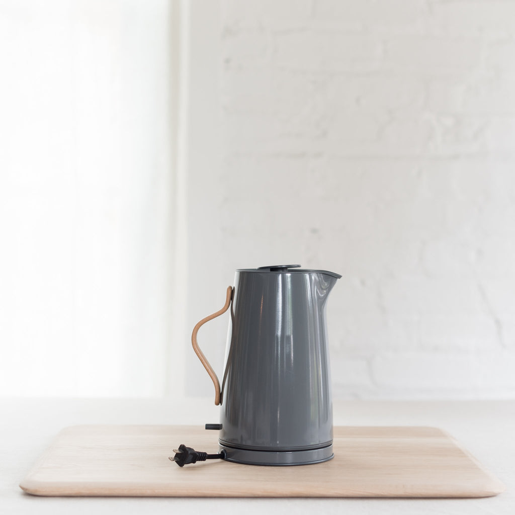 emma electric kettle - stelton electric kettle - gray electric kettle - blomus