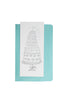 Notebook with a cake illustration on a white background