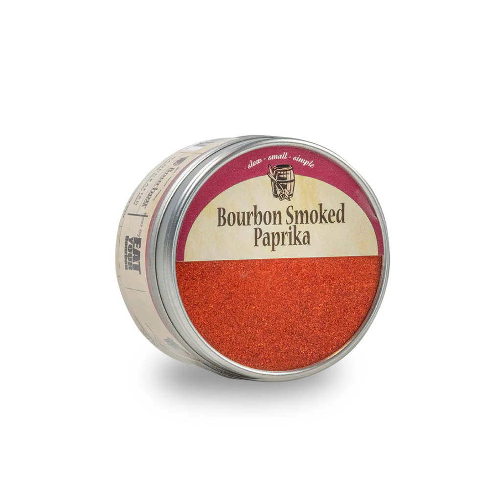 Bourbon Smoked Paprika container on a white background
