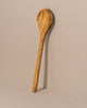 Wooden spoon on a beige background
