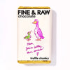 Chocolate bar packaging with cartoon ducks and text on a white background