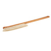 Duster with wooden handle and bristle head on a white background