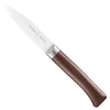 Knife with a brown handle on a white background