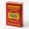 Red box of Spanish playing cards with 'Lingo' branding on a white background
