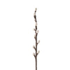 Felt branch with white buds on a white background