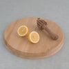 oak cutting board - oak serving tray - round serving tray - natural wood round serving platter