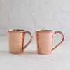 moscow mule mugs - moscow mule cups - moscow mule copper cups - hammered copper moscow Mule mugs - Sertado copper - made in Mexico