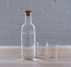 hay bottle - glass carafe - glass carafe with cork lid - hay - 
