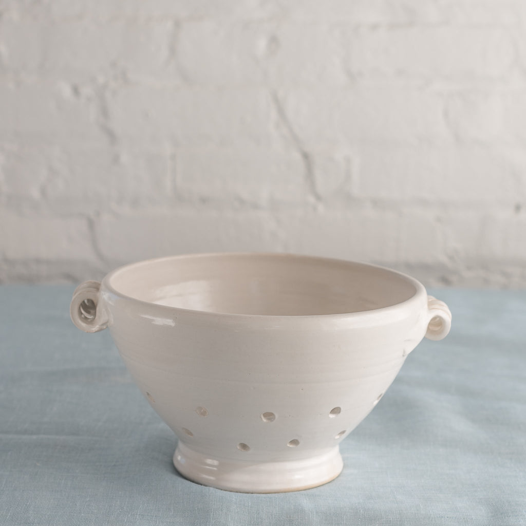 colander - berry bowl - fd pottery - made in the usa - fd pottery - ceramic colander 