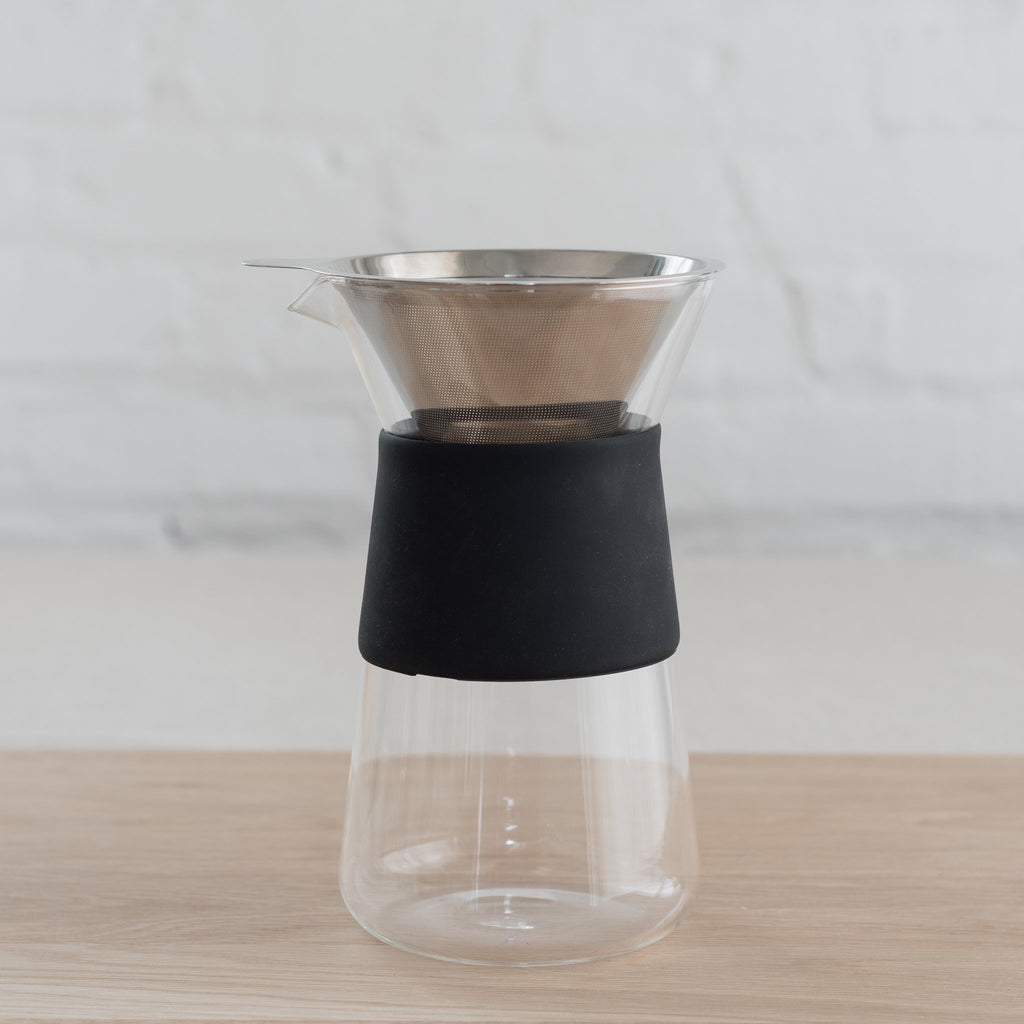 blomus coffee maker - stainless steel coffee maker - pour over coffee maker - glass pour over - stainless steel pour over