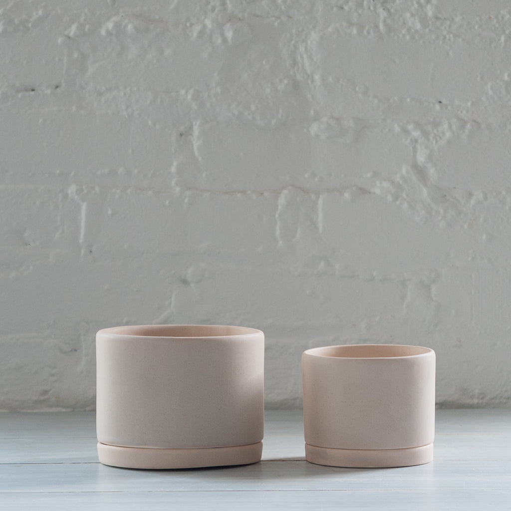 pink- ceramic planter - tandem ceramics - ceramic planter
