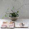 block printed linen napkin - linen napkin - willow ship 